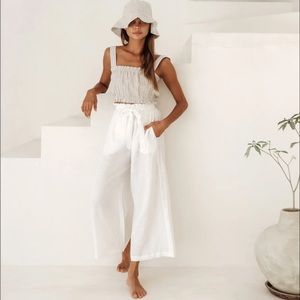 Free the label Gingham check print crop top. Size Lrg.